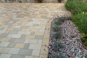 bespoke driveway close up